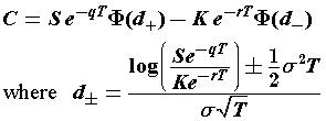 Black scholes formula for binary options in c