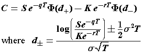 black scholes call put option example